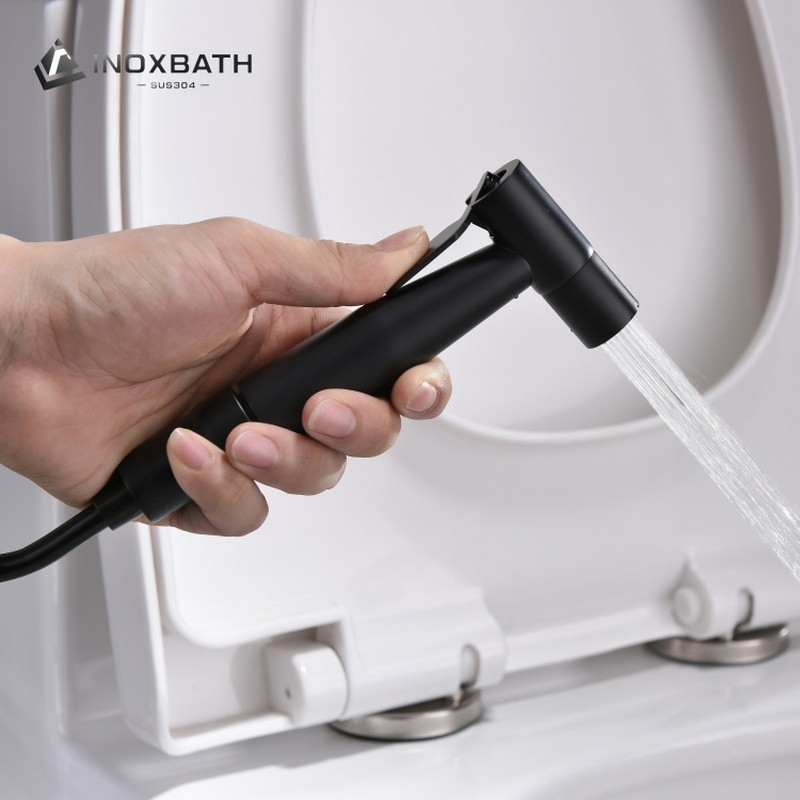 Handheld Bidet Sprayer Stainless Steel Health Faucet Bathroom Shattaf Wall Mounting