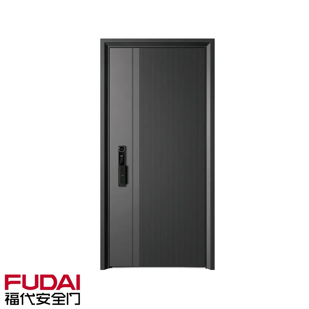 New Modern Design Anti-Theft Stainless Steel Security Door Outdoor Entry Exterior Door
