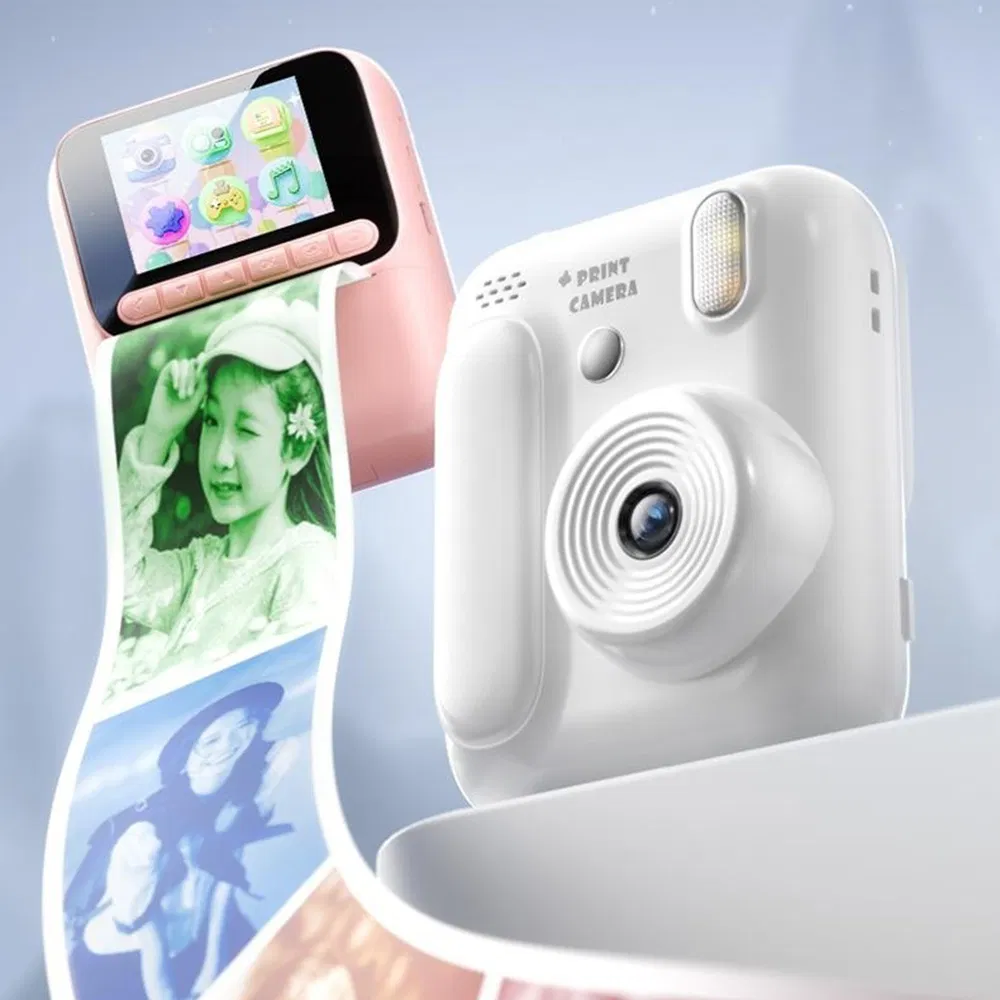 Z700 2.4 Inch IPS Screen Instant Print Camera for Kids Support Single Color Print with 32g Memory Card Certified