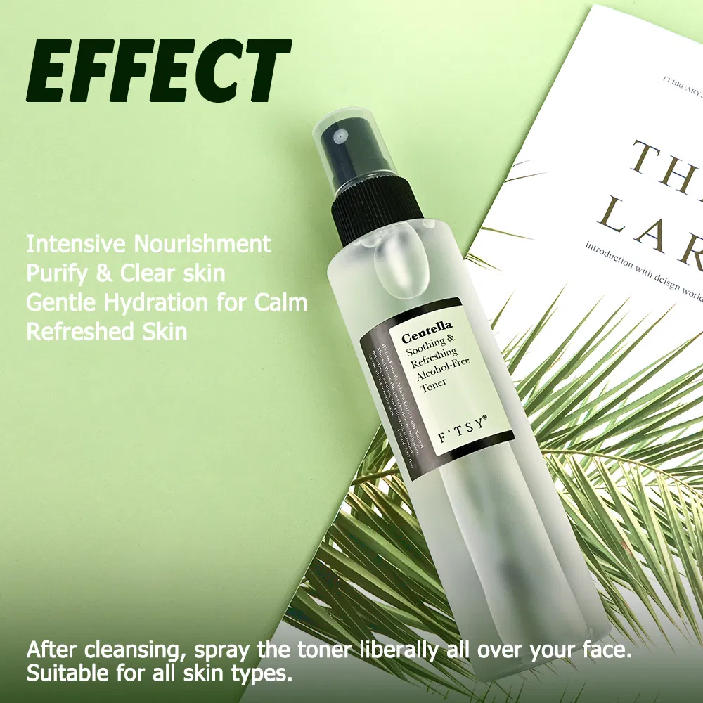 Factory Directly Price Anti Aging Centella Soothing Refreshing Alcohol-Free Toner Private Label