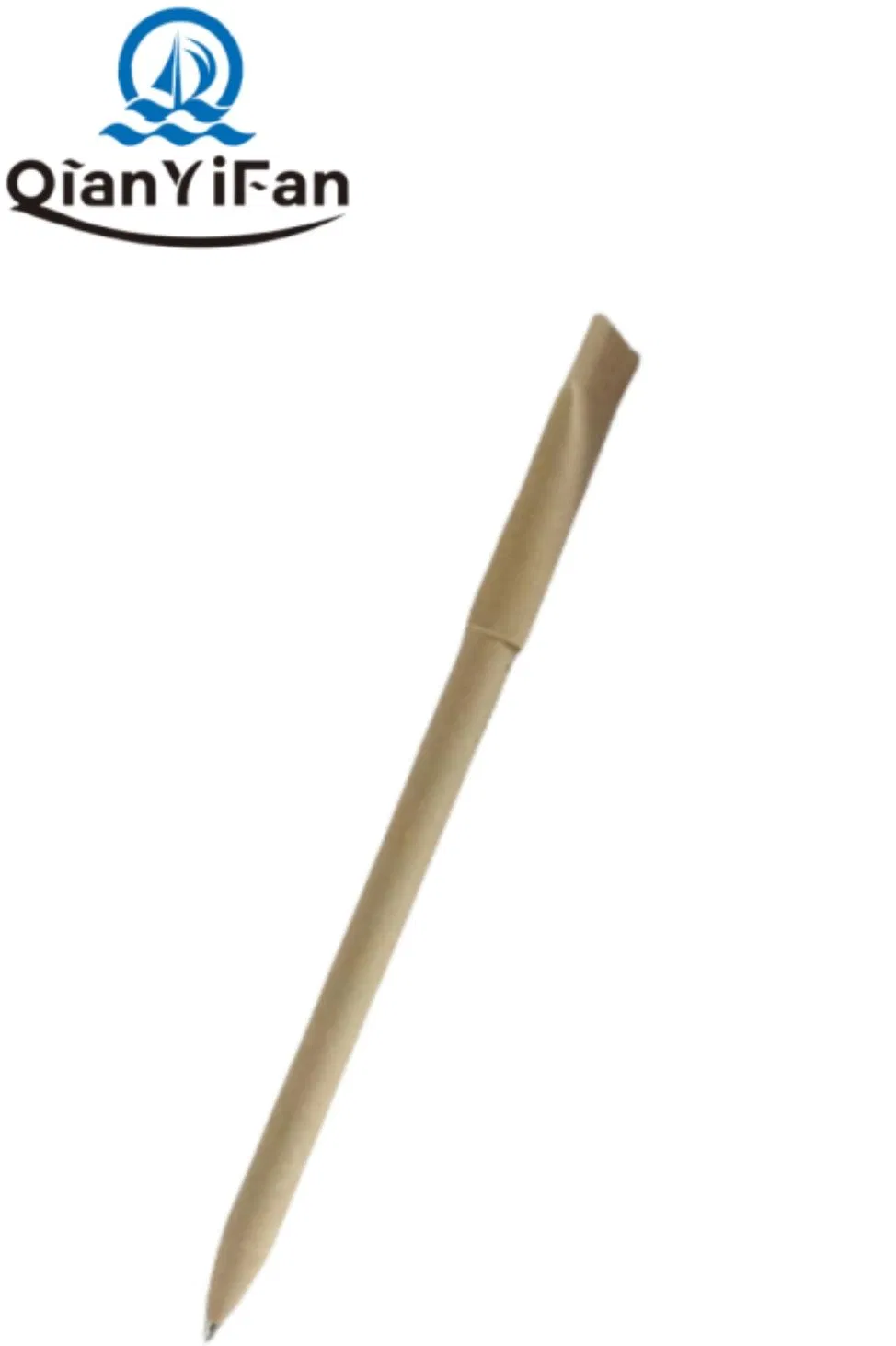 All-Paper Ballpoint Pen Wholesale Degradable Kraft Paper Advertising Pen All-Paper Tube Ballpoint Pen