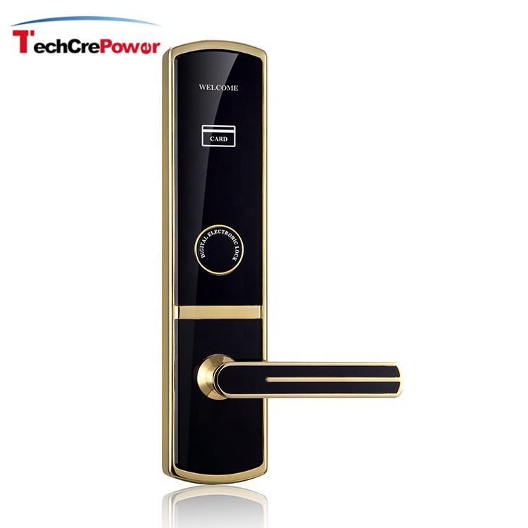 E719 Smart RFID Card Swipe Door Lock Hotel Room Locks for Hotel Card Key Lock System