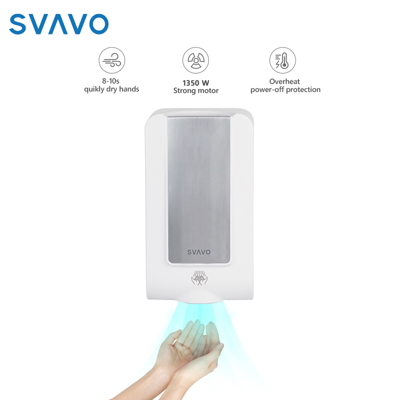 Svavo Premium Commercial Vertical 5-7second Jet Air Hand Dryer High Speed Hand Dryer