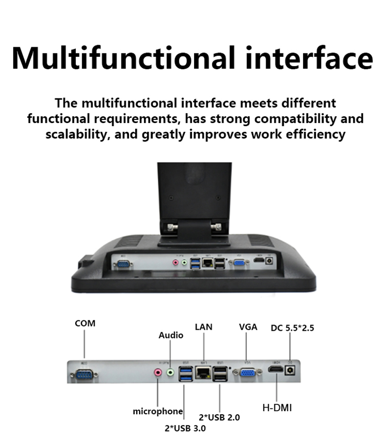 POS Terminal/Machine/System 17" Single Touch Screen Windows POS Computer with 80 Printer Scanner Retail Cash Register Guangdong OEM Factory