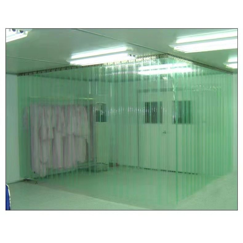 Durable Tear Resistant Transparent Blue PVC Strip Door Curtain Energy Efficient Industrial Cold Storage Freezer Air Curtain Soft Plastic for Cold Room