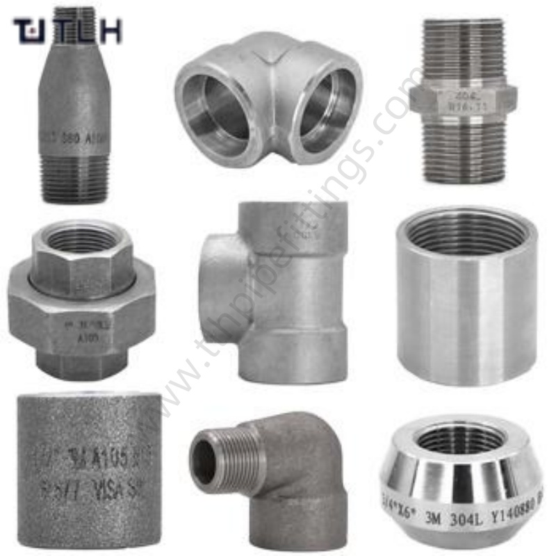 Class 3000 NPT Threaded Pipe Tee ASTM A182 F91 ASME B16.11