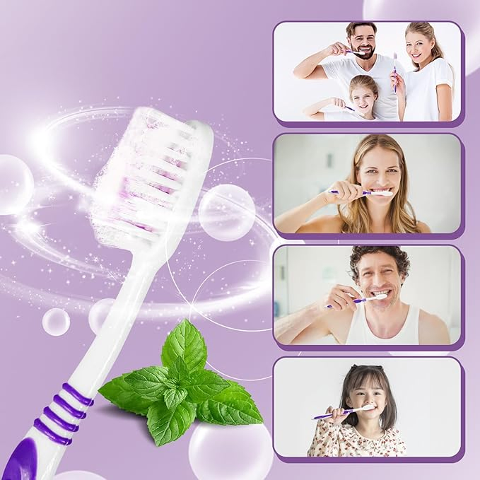 Travel-Friendly Prepasted Toothbrushes Individually Wrapped for Fresh Breath