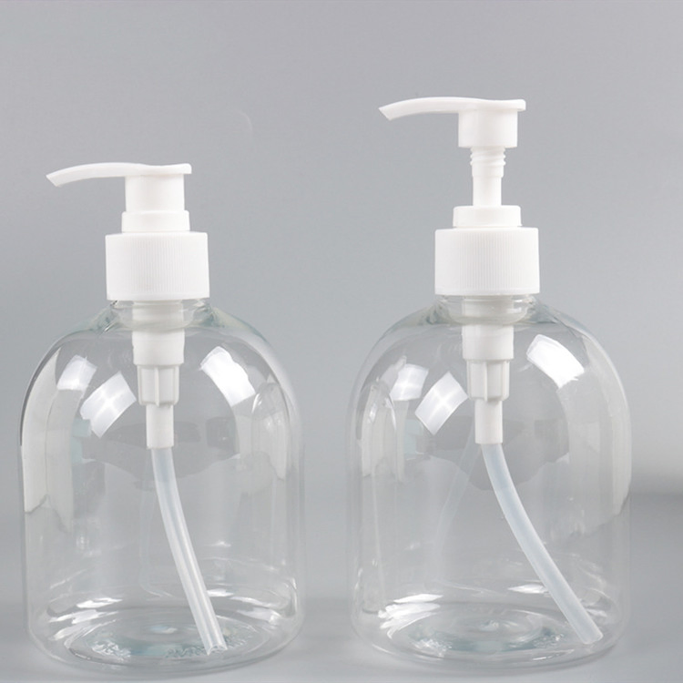 Hot Selling Pet Clear Hand Sanitizer Gel Plastic Packaging Bottle with Lotion Pump
