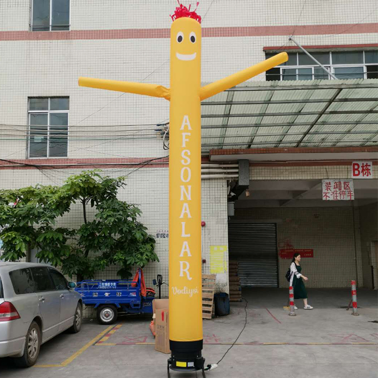 Custom Size Fly Guy Costume Inflatable Waves Sky Air Dancer with Blower for Advertising