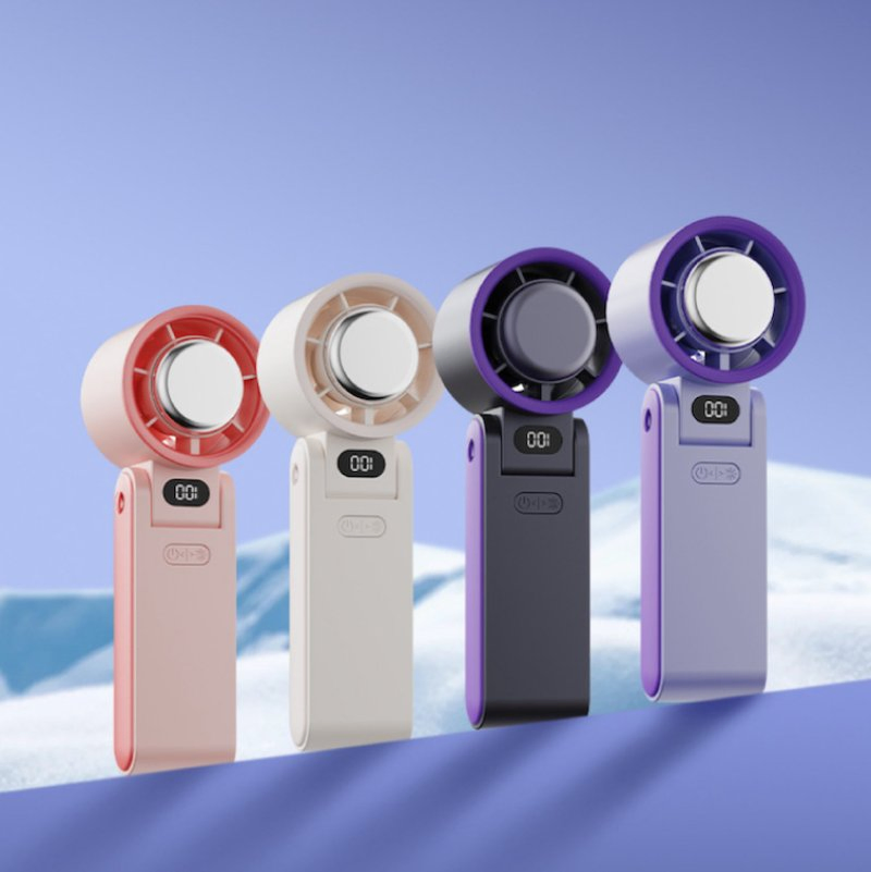 Ultra-Portable High-Speed Folding Neck Fan with Turbo Cooling