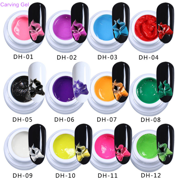 Acrylic 3D Nail Art Painting/Drawing Gel Product Kit for Nail Beauty Salon