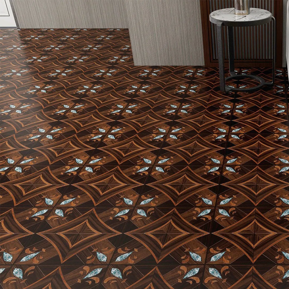 Home Decoration Removable Waterproof Vinyl Plastic Matched Antique Peel and Stick Floor Wall Tile