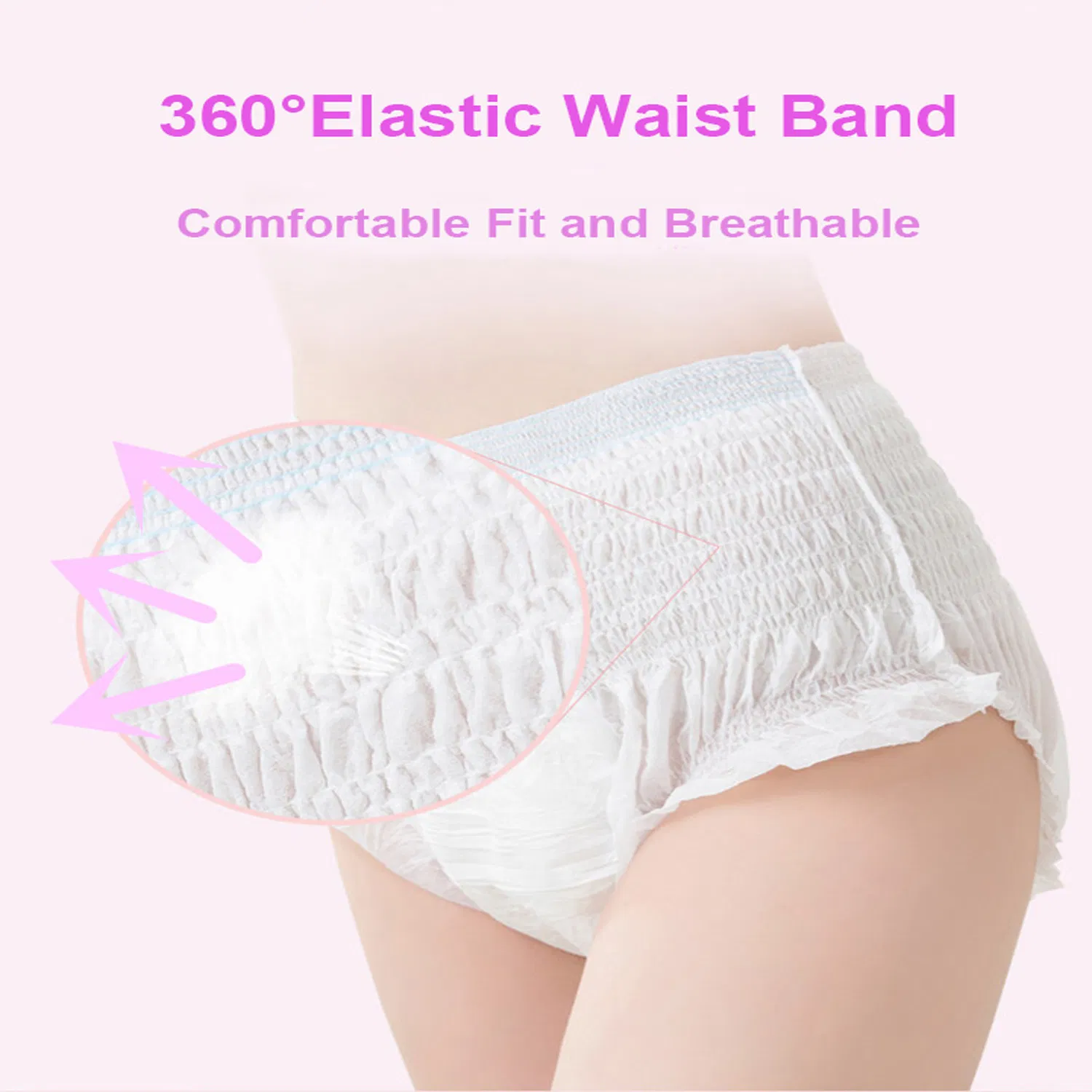 Free Sample OEM Disposable Best Period Pants Menstrual Period Pant Organic Women's Panties Period Diaper Sanitary Pants