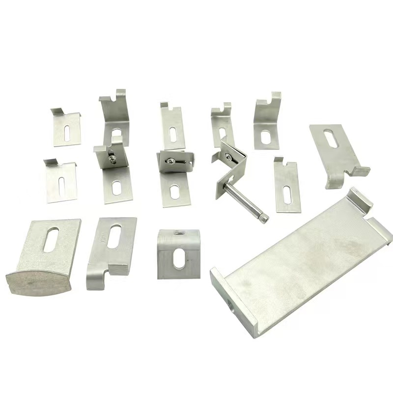 Galvanized Marble Stone Dry Hanging Piece Flat Plate Double Bend T-Shaped Welding Hanging Curtain Wall Stone Stamped Parts
