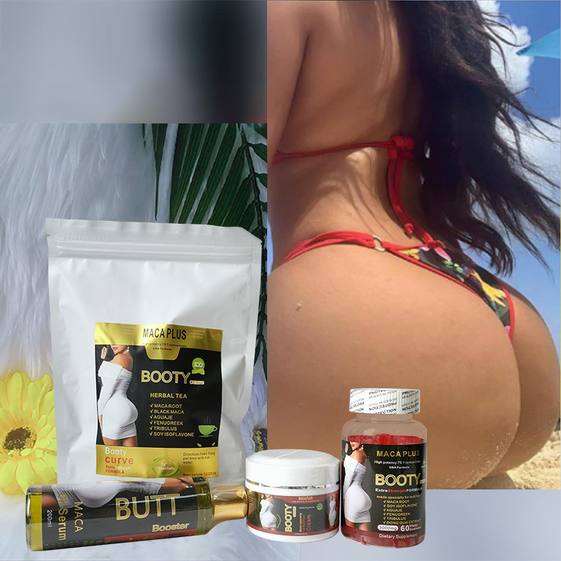 OEM/ODM Big Butt Enlargement Set Aguaje Ultimate Black Maca Buttocks Hip Enlargement Oil Cream Butt Lift Enhancement Cream Set
