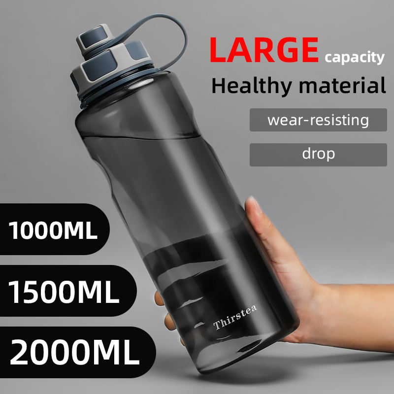 Big Capacity 2000ml Plastic Sports Bottle with Tea Infuser