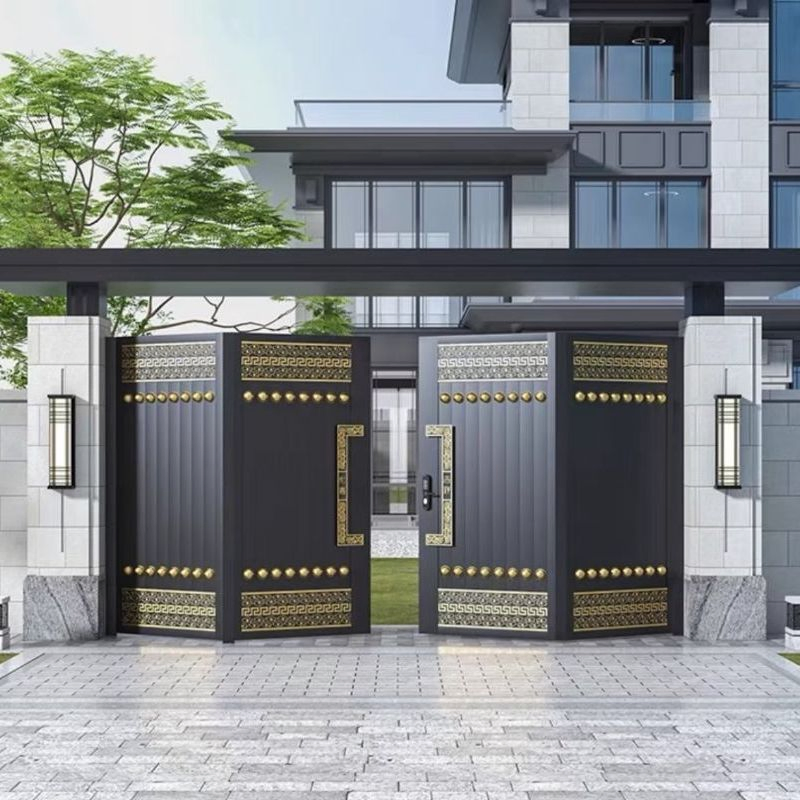 Stylish Traditional Design Aluminum Folding Doors for Luxury Villas Entrance