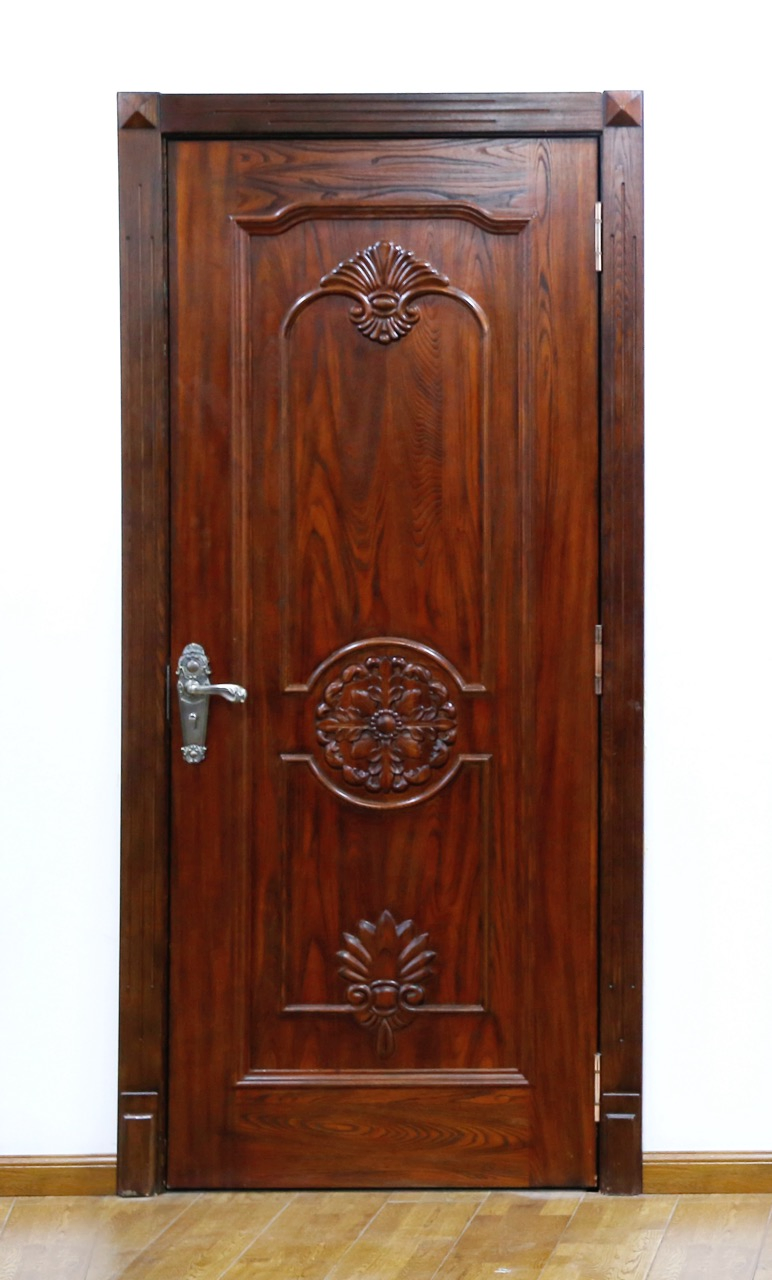 Wholesale Price Solid Wood Door Finished Oak Wood Interior Door