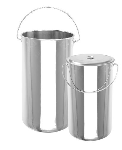 Commercial Oblique Style Stainless Steel Milk Ice Bucket with Tap