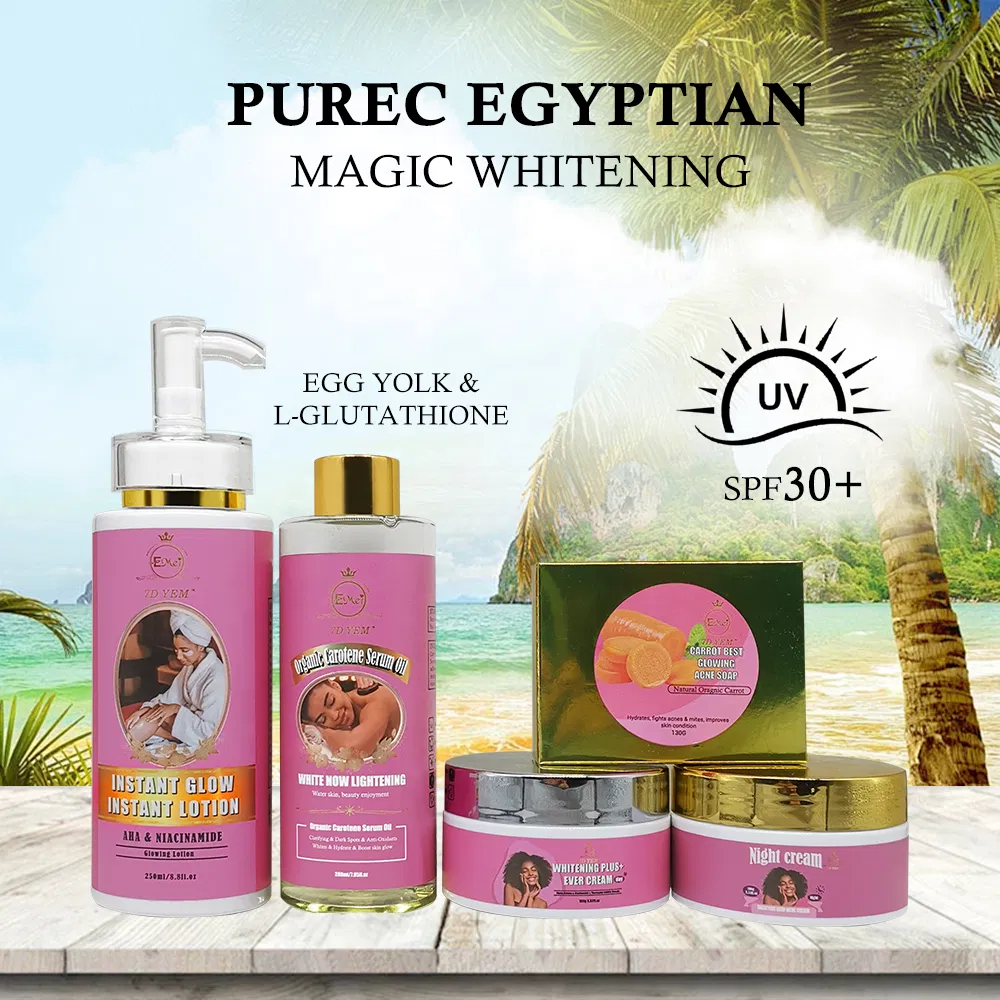 High Quality Whitening Moisturizing Skin Body Lotion Serum Oil Night Cream Custom Whitening Skincare Set