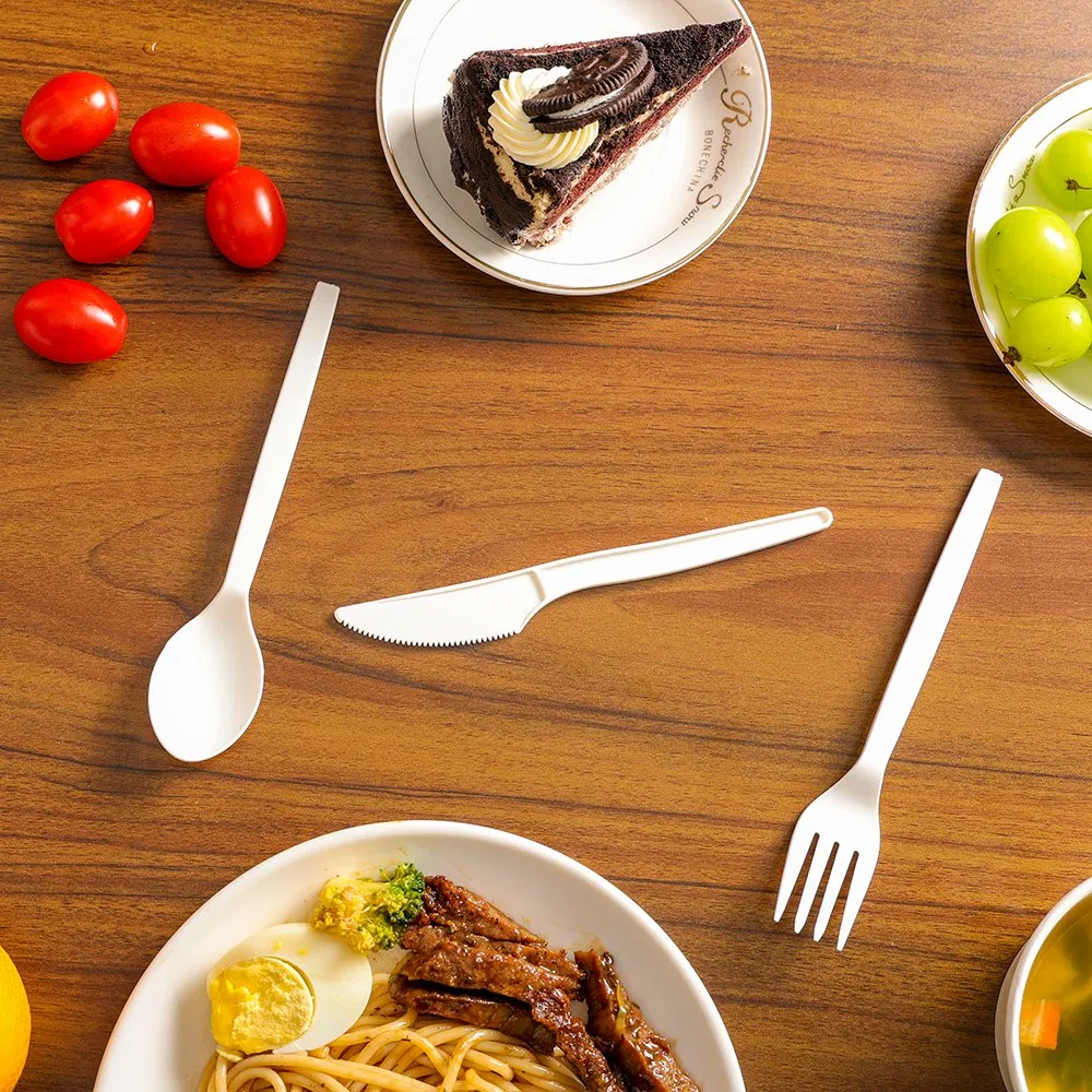 Ложки и вилки биоразлагаемые из кукурузного крахмала