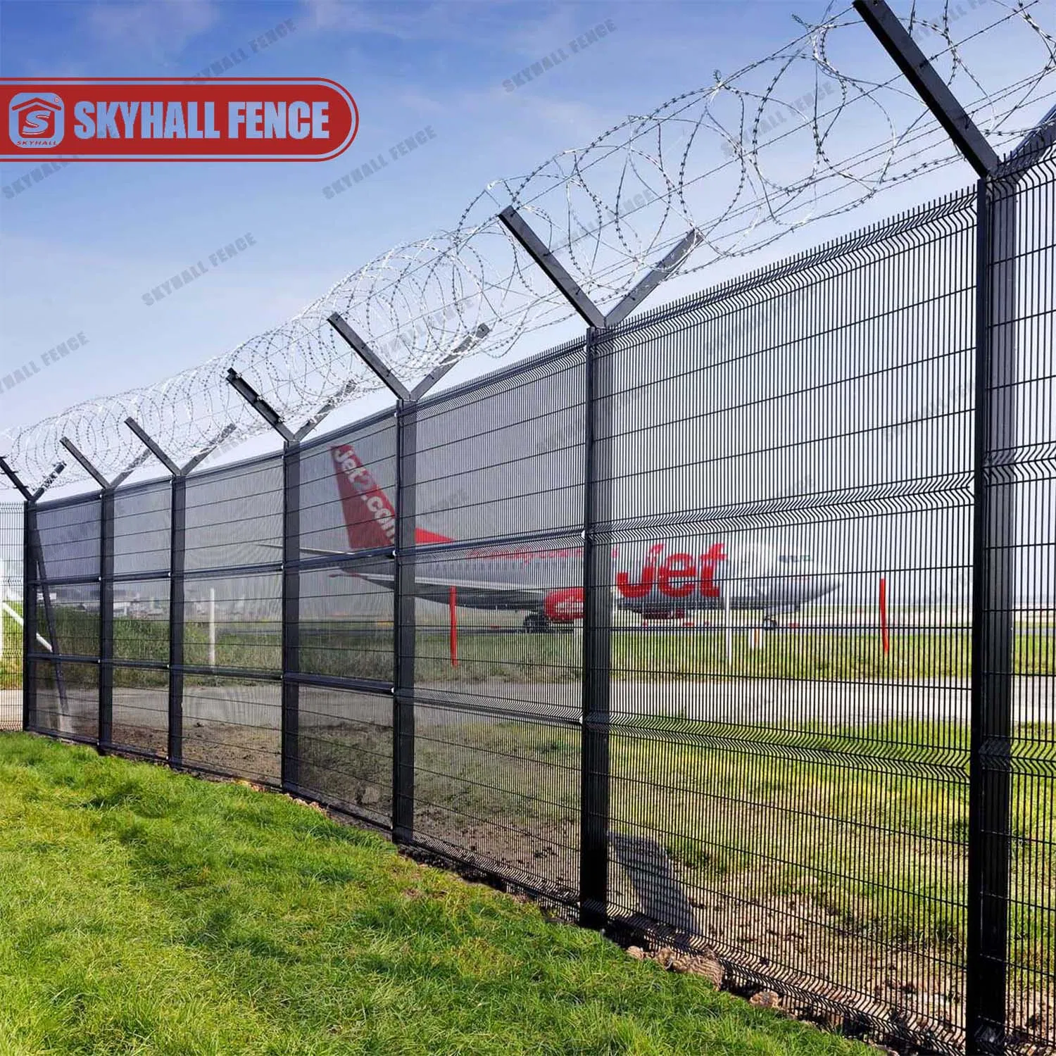 Whole Sale Y Post Welded 358 Fence Chain Link Airport Fence for Sale