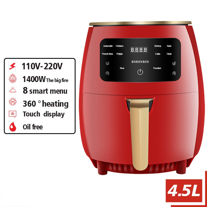 4.5L Modern Home Touch Screen Intelligent Air Fryer
