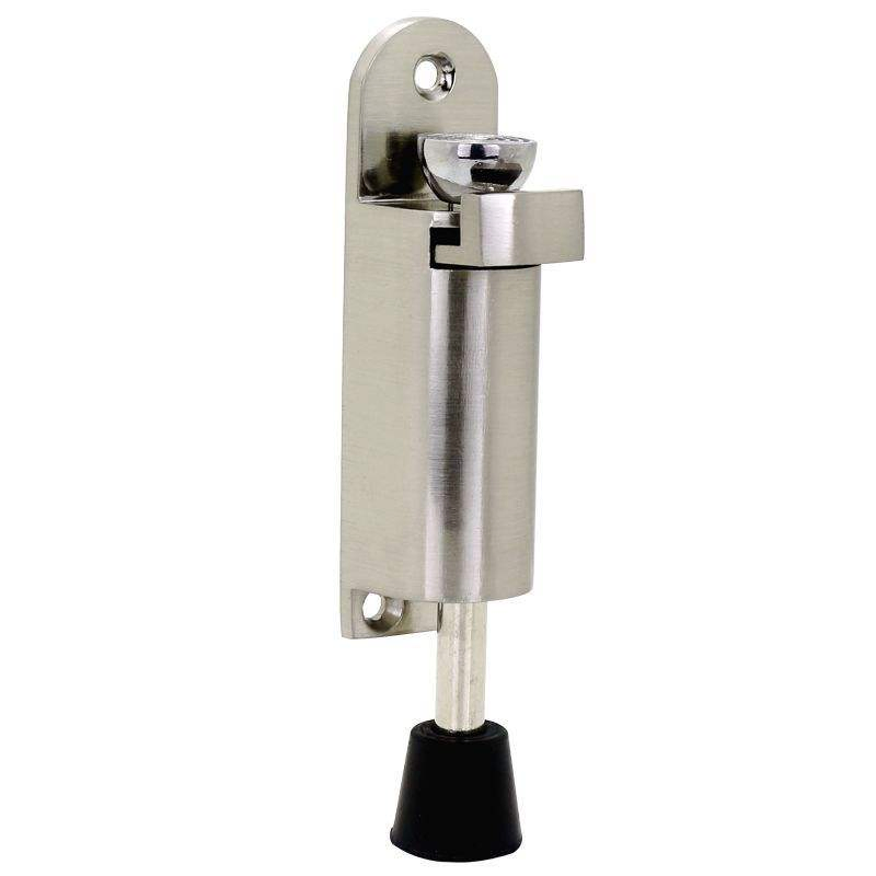 Spring Loaded Telescopic Step on off Door Jam Adjustable Heavy Duty Kickdown Door Stop