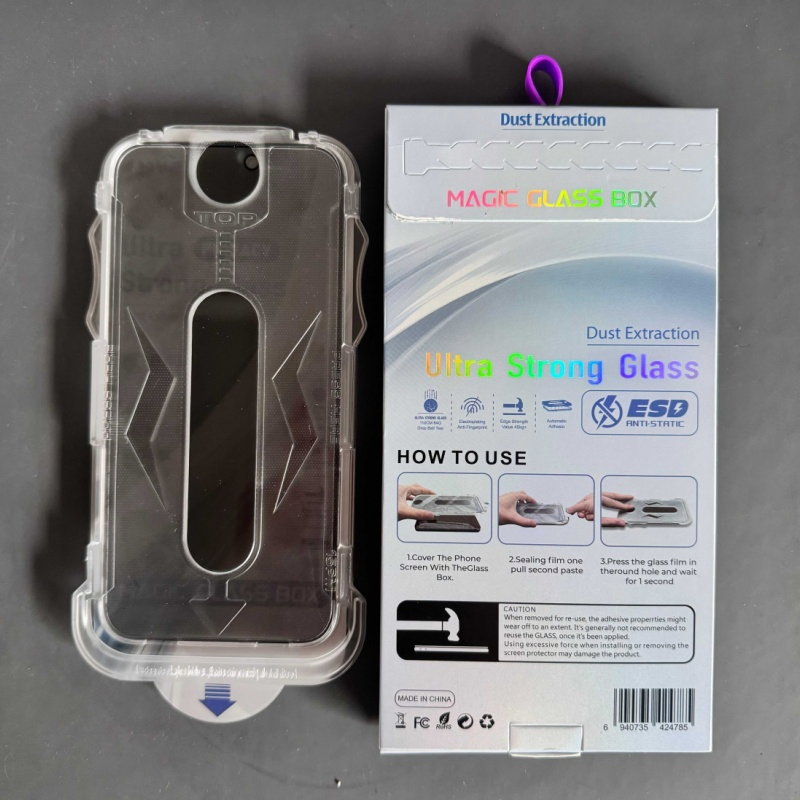 Drop Protection 9h Hardness Scratch Resistant Privacy Tempered Glass Screen Protector for Phone 15 16 17 Easy Installation Tool