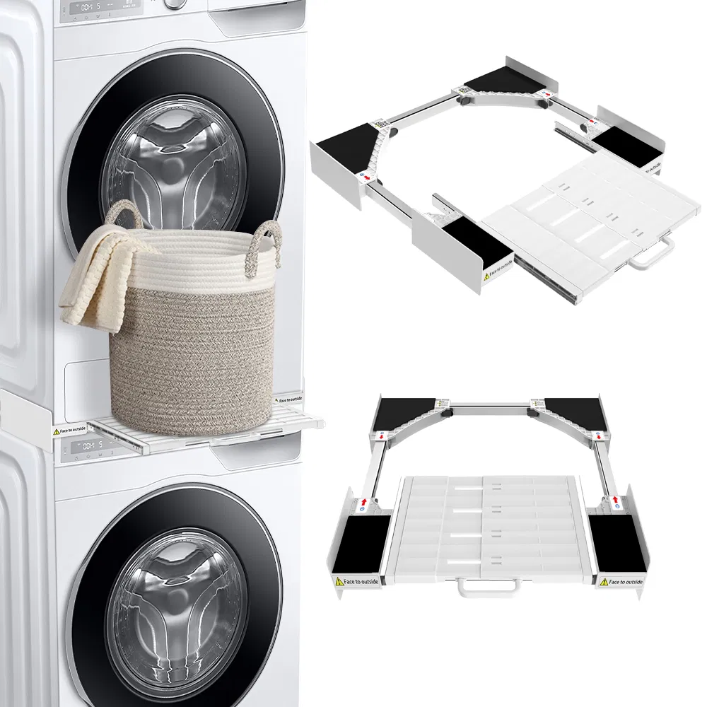 Modern Washing Machine Stacking Kit with Space-Saving Laundry Organization