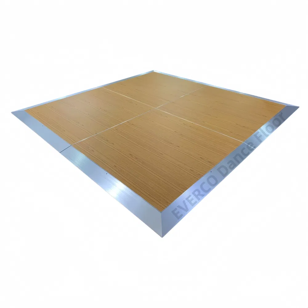 OEM/ODM Service Waterproof Custom Portable Dance Floor with Wood Grain Finish for Wedding Rental Company
