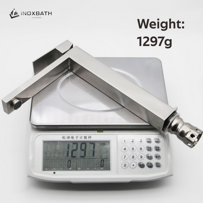 Cupc Tall Basin Faucet in 304 Stainless Steel Mirror Finish Watermark Water Tap