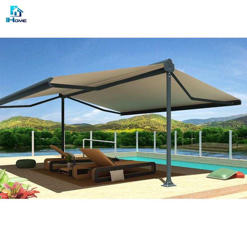 Top Quality Outdoor Sun Shade Full Cassette Retractable Awning with LED