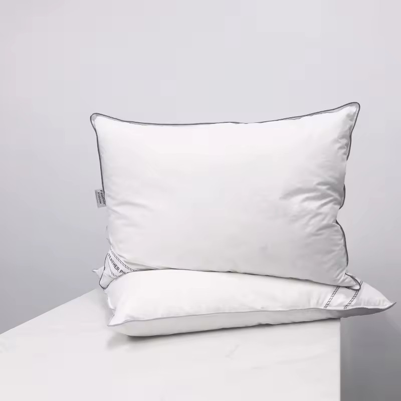 White Goose Duck Feather Down Hotel Soft Bed Sleeping Pillow Insert