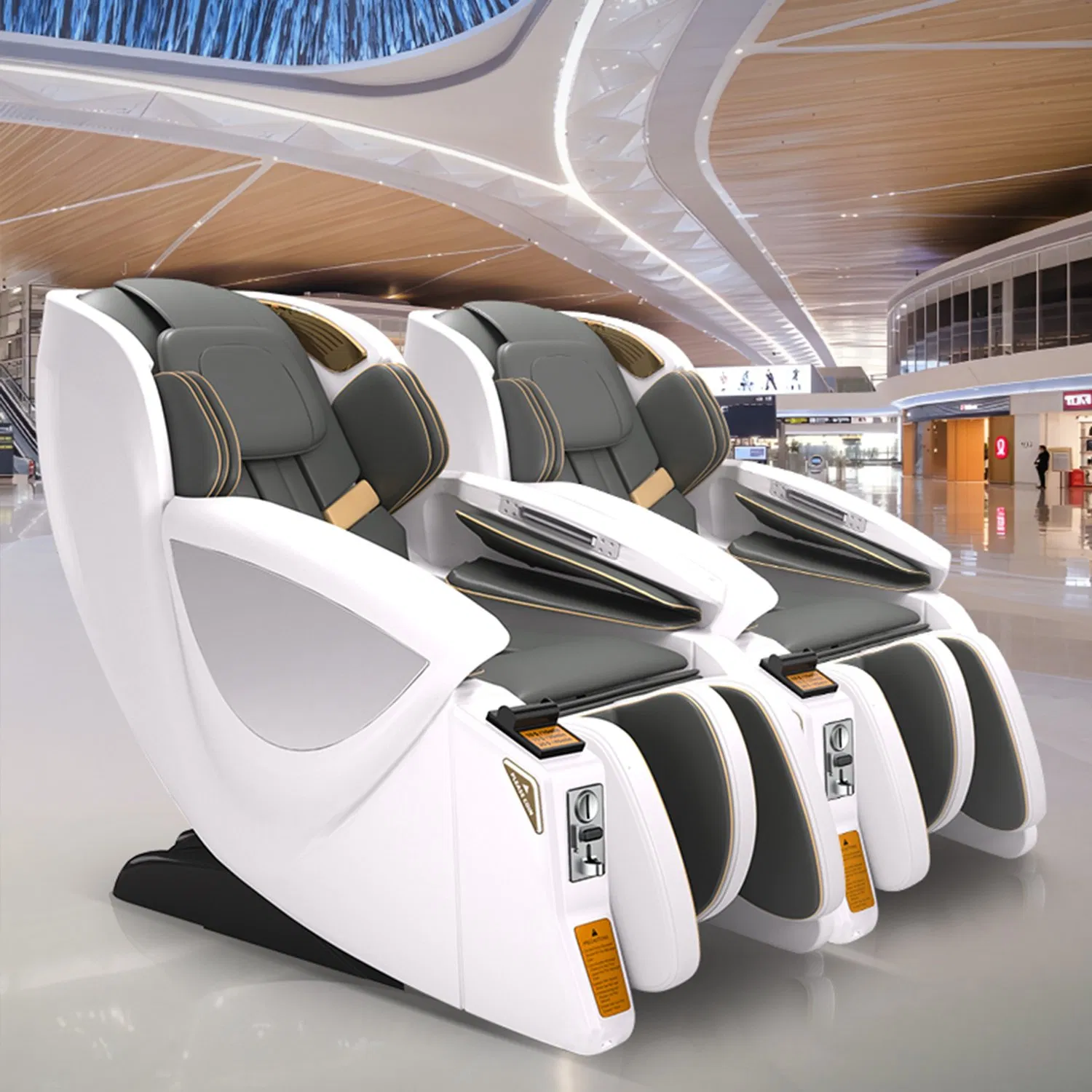 Coin Slot Foot Massager Machine with Soothing Heat Deep Knee Vending Massage Chair with Credit Card Machine