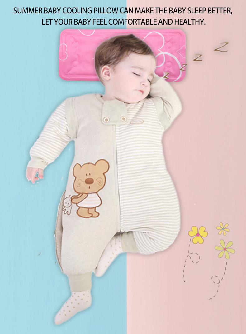 Summer Using Kids and Baby Sleeping Soft Ice Gel Cooling Neck Pillow