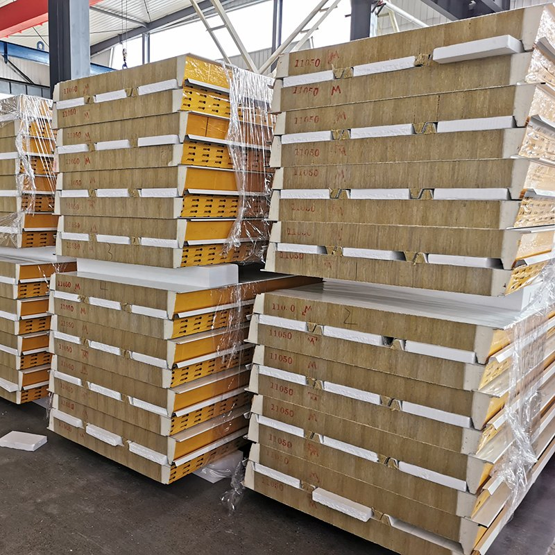 Premium Fire-Resistant Rockwool Steel Sandwich Panels for Buildings