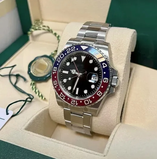 Vsf 5A+ Wholesale Gmt Luxury Super Clone Watch 3285 Dandong Movement Sapphire Mirror 904L Stainless Steel Automatic Wristwatch