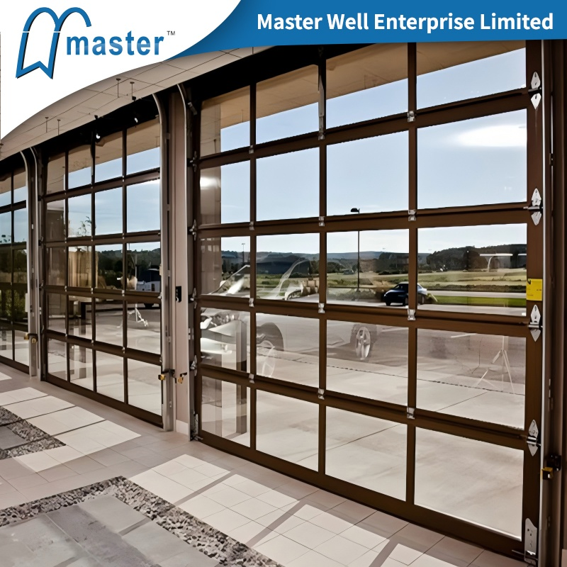 Master Well Automatic Clear Glass Garage Door Aluminum Insulated Garage Door for Home