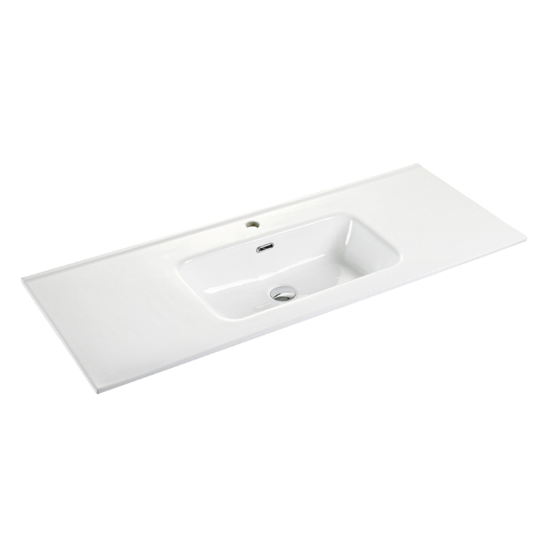 Manufacturer thin edge bathroom vanity top basin for bathroom cabinet units