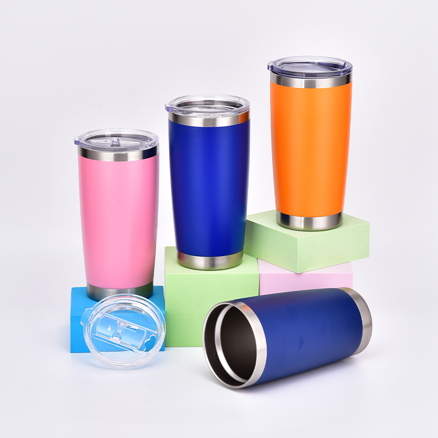 Термокружка 20 унций с логотипом, сталь, BPA Free
