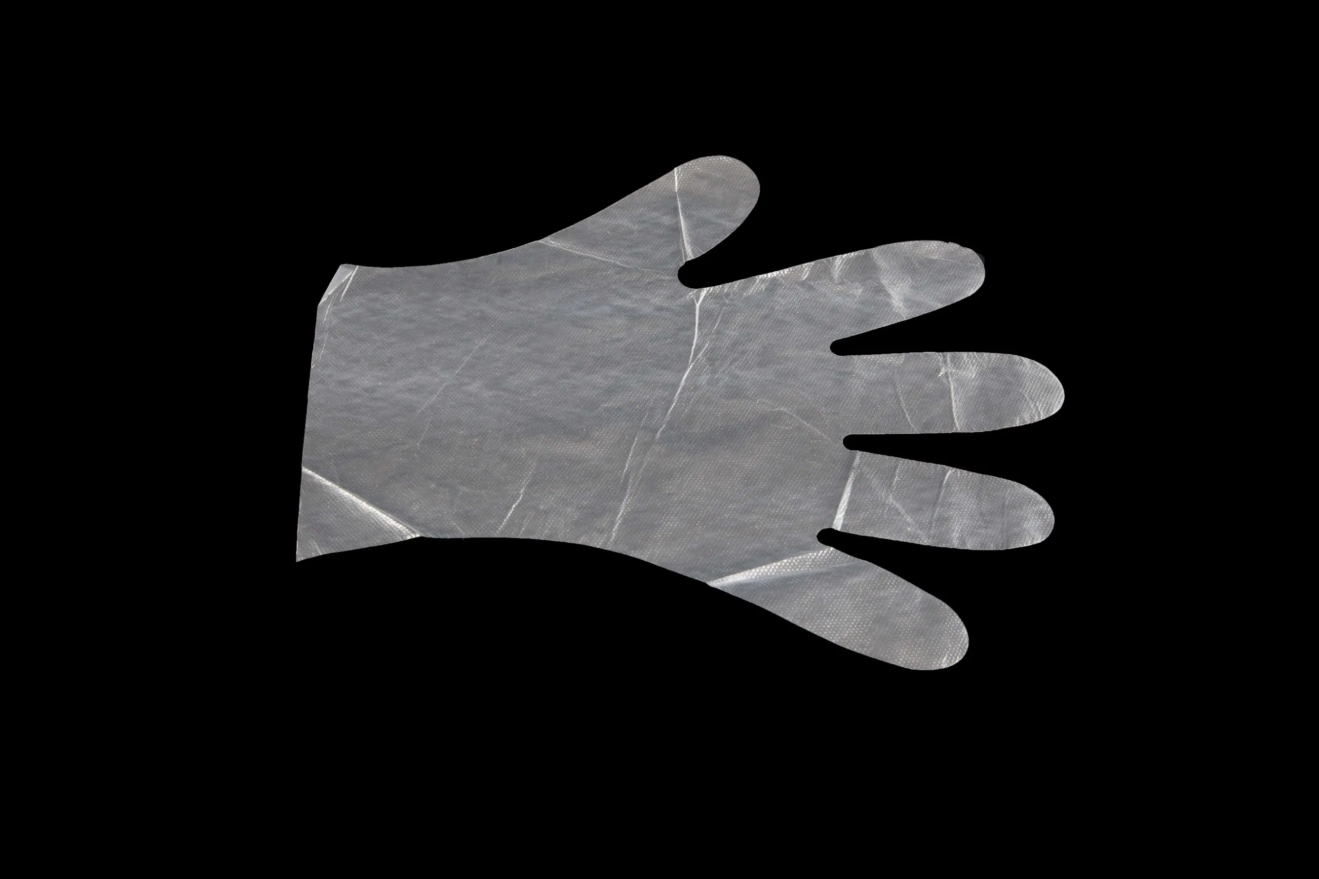Protective Waterproof Disposable Plastic PE Glove Used in Hospital