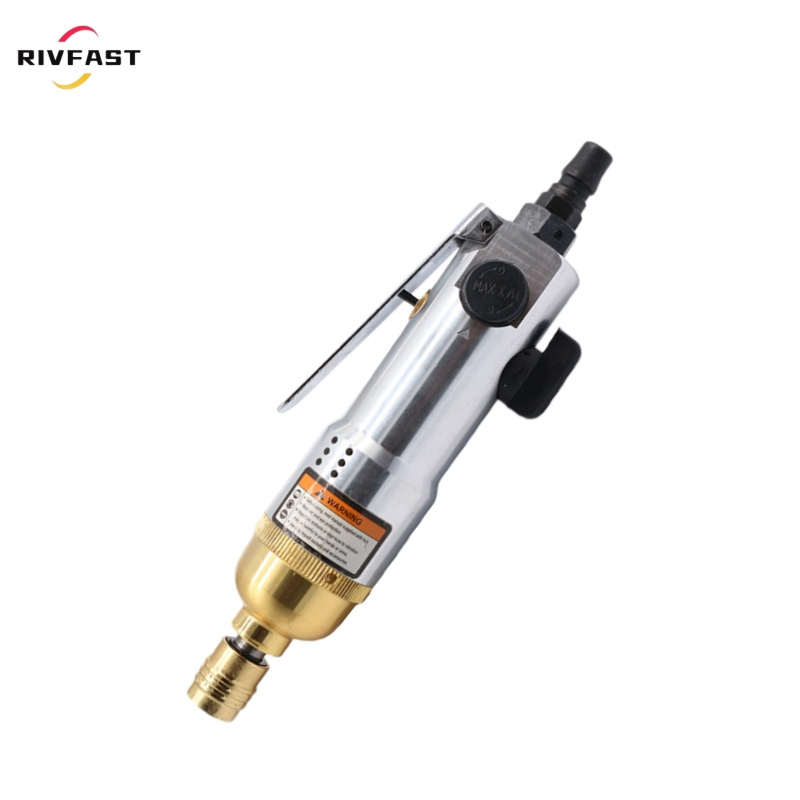 1/4" Pneumatic Screwdriver, 8000-10500rpm Reversible Straight Hand Screw Driver for Industry Machine