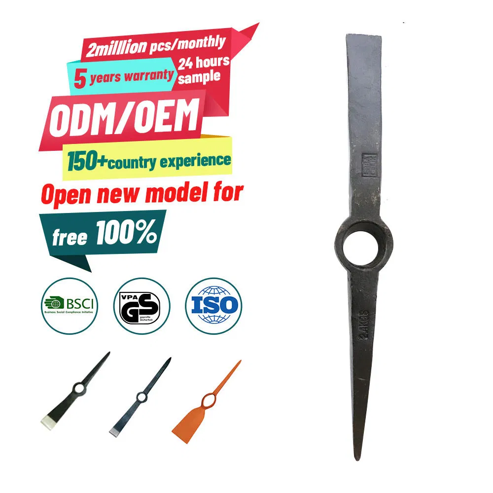 Heavy-Duty Premium Forged Steel Pickaxe Head for Mining