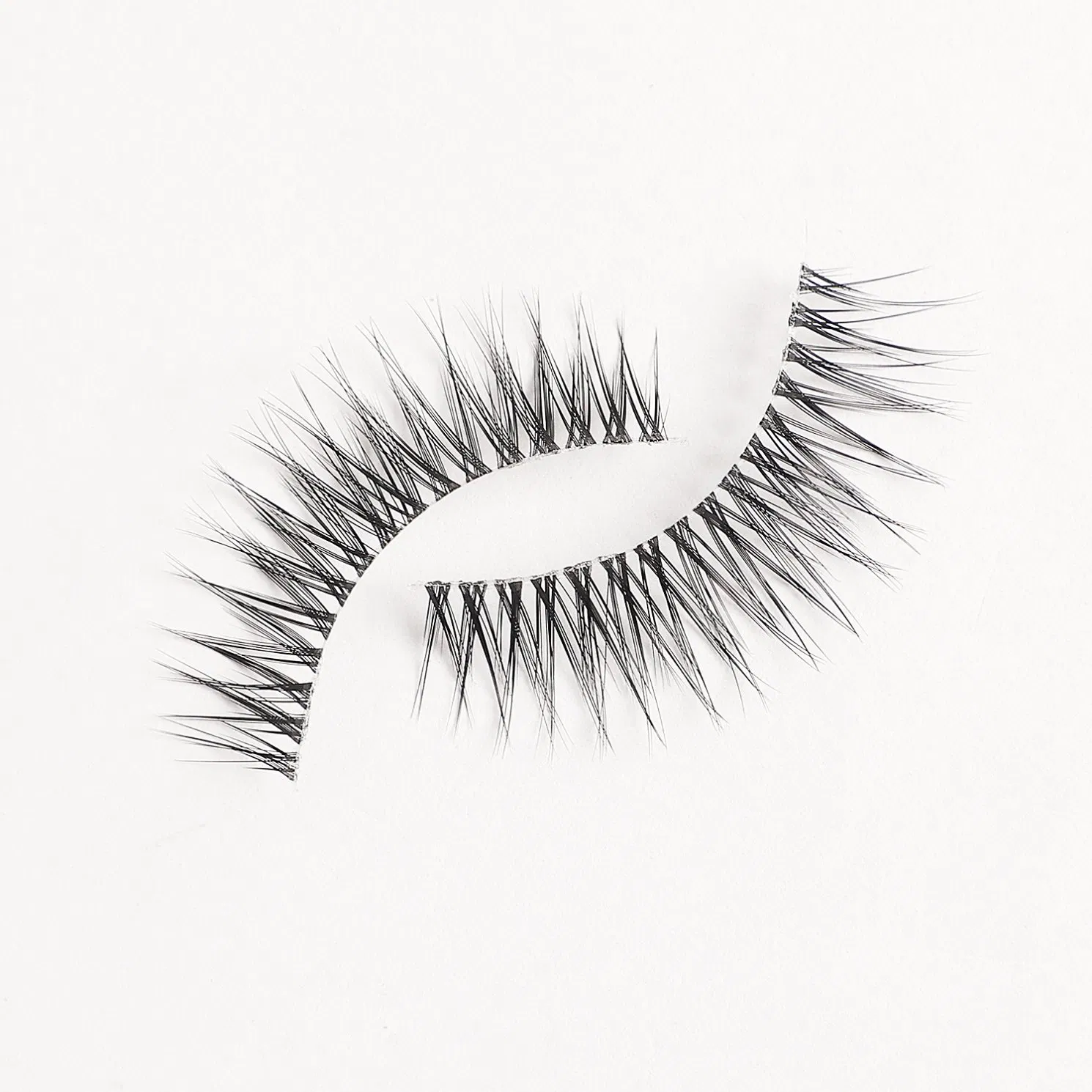 Quality Assurance Vendor Clear Band 3D Eyelashes Extensions Faux 3D Mink Lashes Silk Customized Box Private Label Eyelash