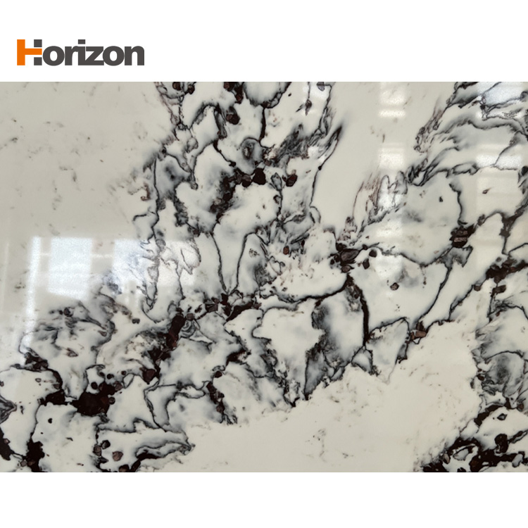 Bulgari Purple Luxury Stone Horizon Artificial Quartz Stone for Kitchen