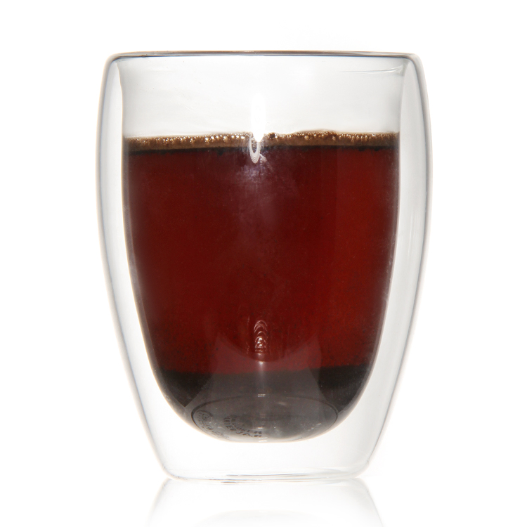 Elegant Double Wall Glass Mug for Coffee, Tea, and Beer Lovers