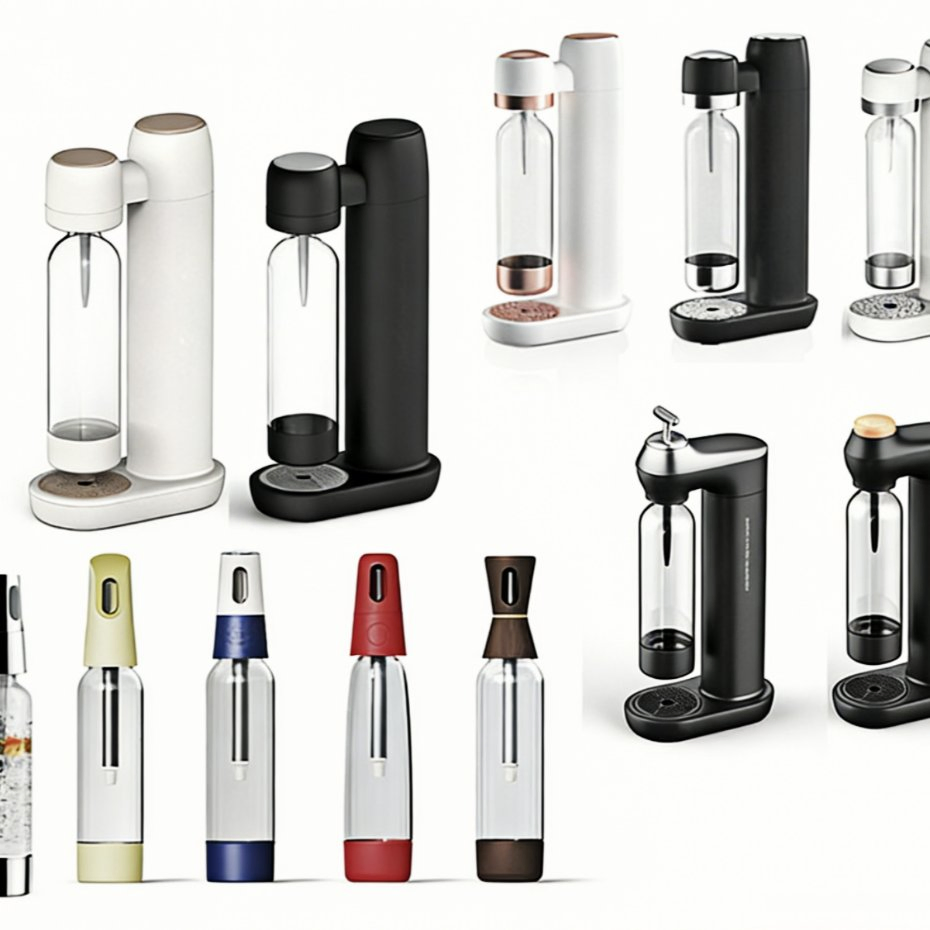 Premium Sparkling Water Maker Home Carbonated Soda Machine Cylinder & Bottle