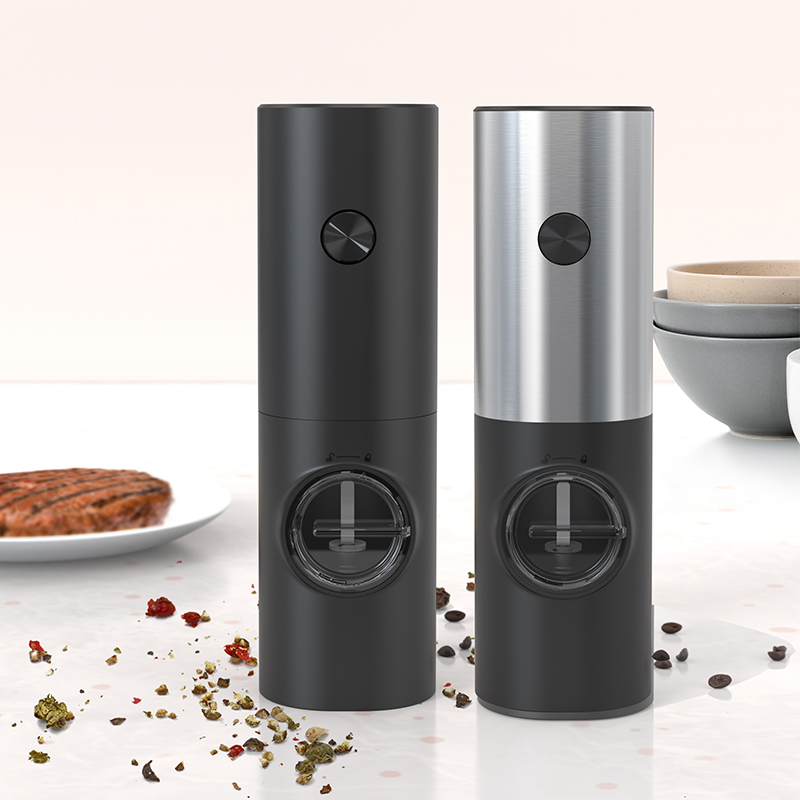 Battery-Powered Automatic Electronic Stainless Steel Salt & Pepper Mills Herb Grinder