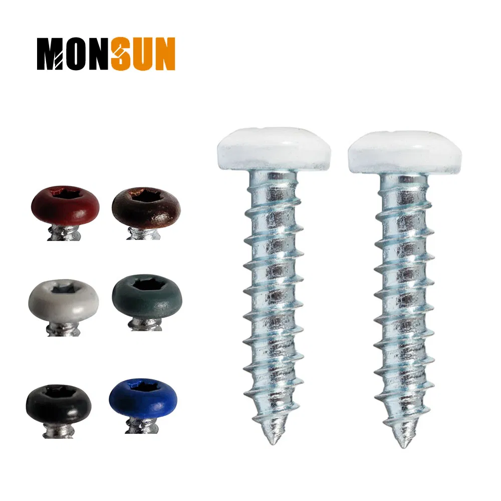 Painted Mushroom/Flat/Pan Head Bright Zinc Self Tapping Screw for Metal